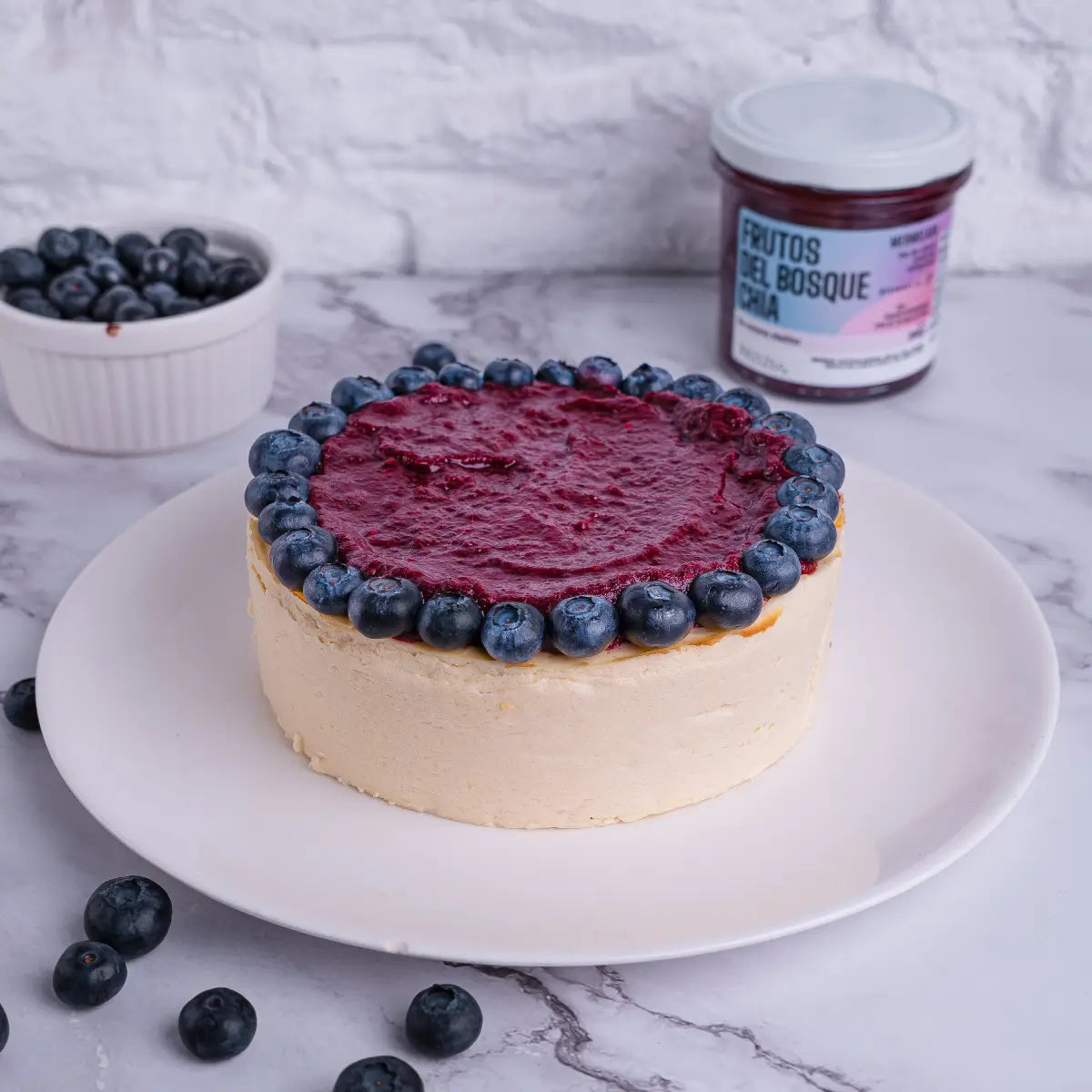 Keto Cheesecake Frutos del Bosque Chía