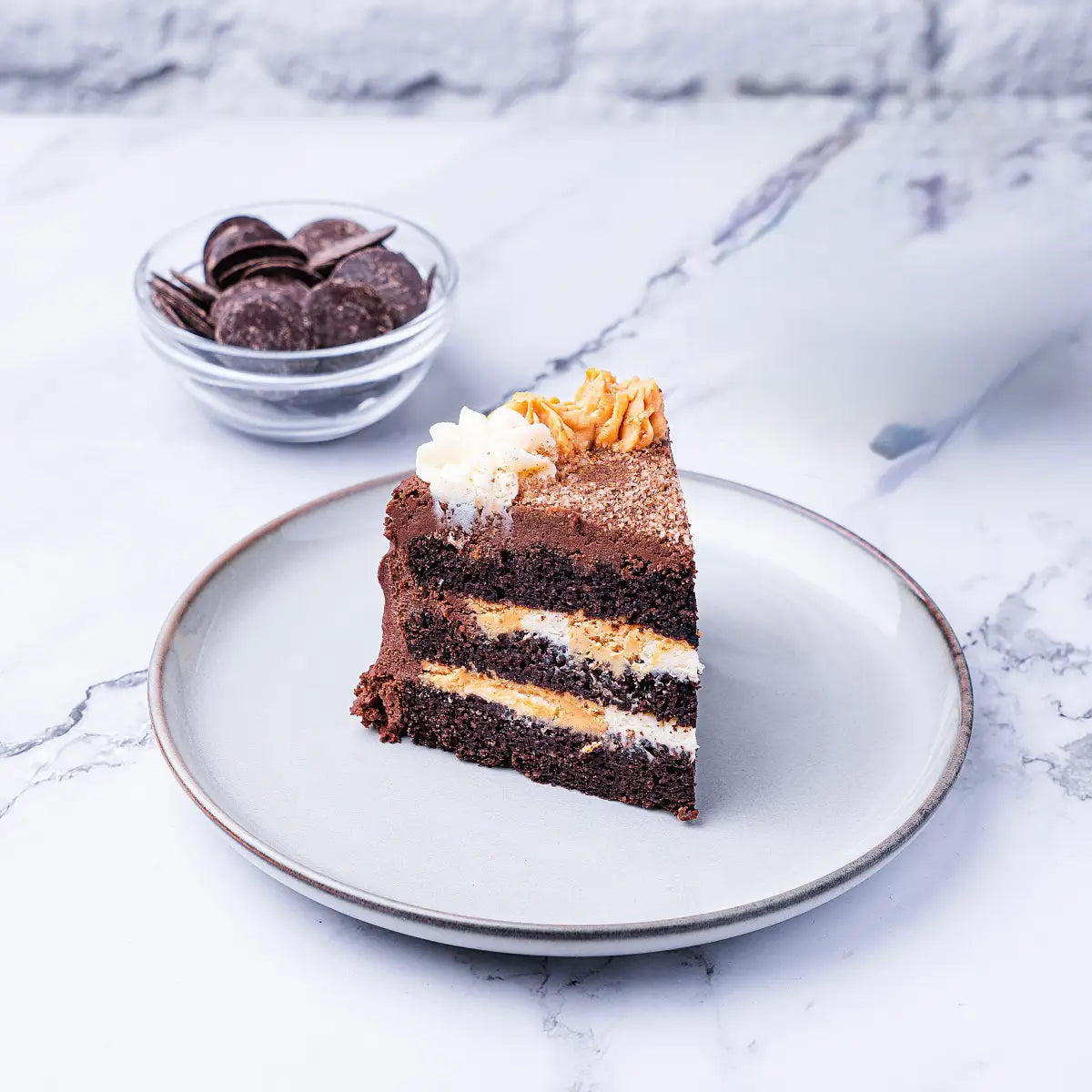 Keto Caramel Chocolate Cake