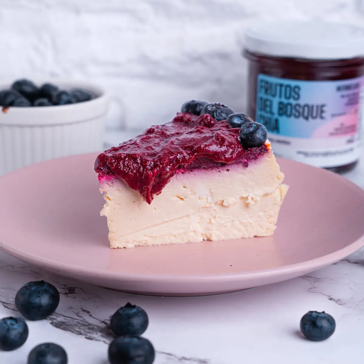 Keto Cheesecake Frutos del Bosque Chía