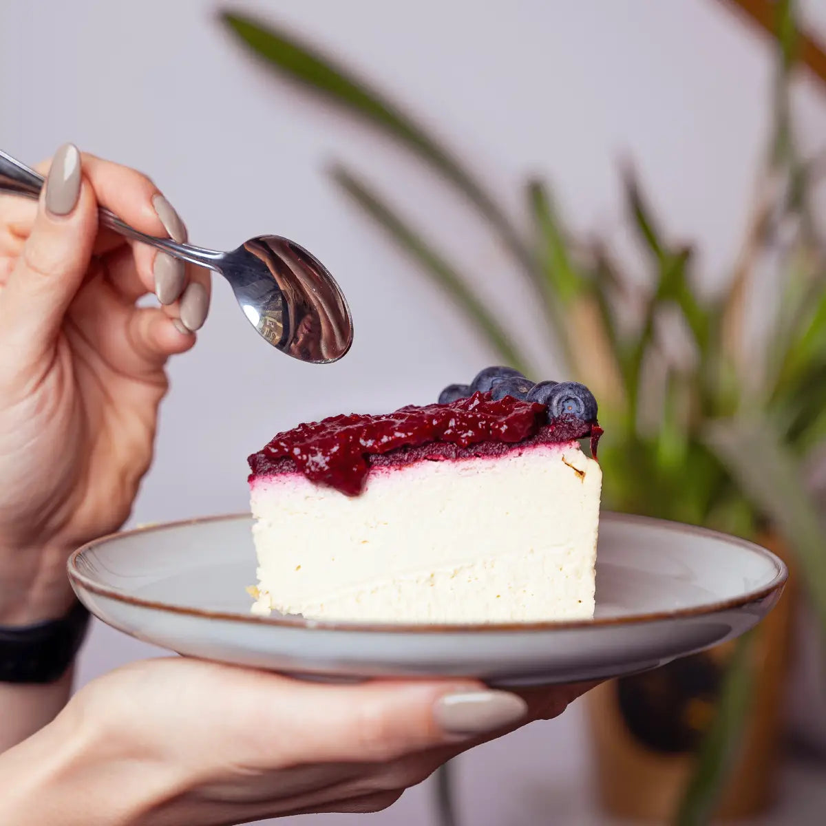 Keto Cheesecake Frutos del Bosque Chía