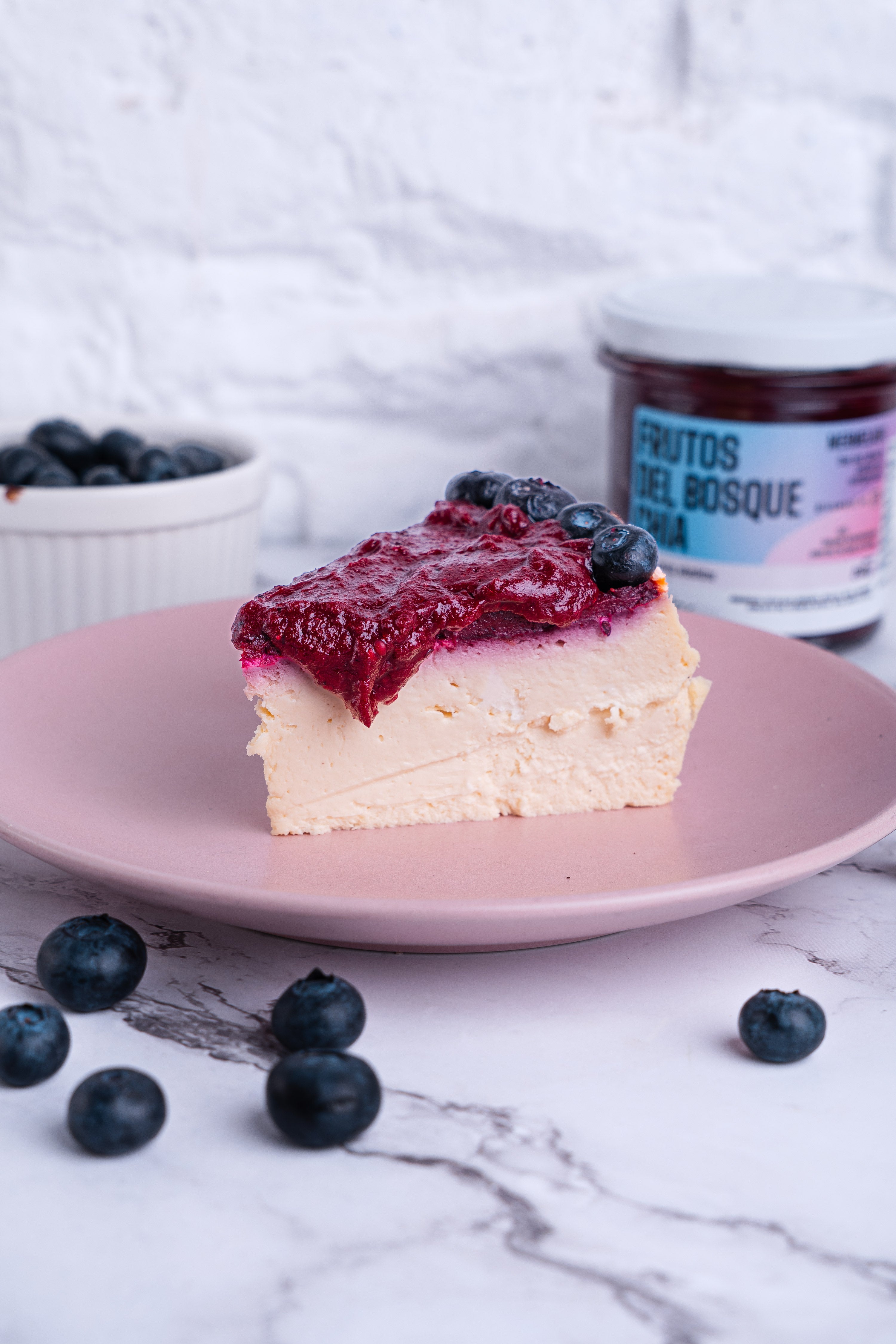 Keto Cheesecake Frutos del Bosque Chía