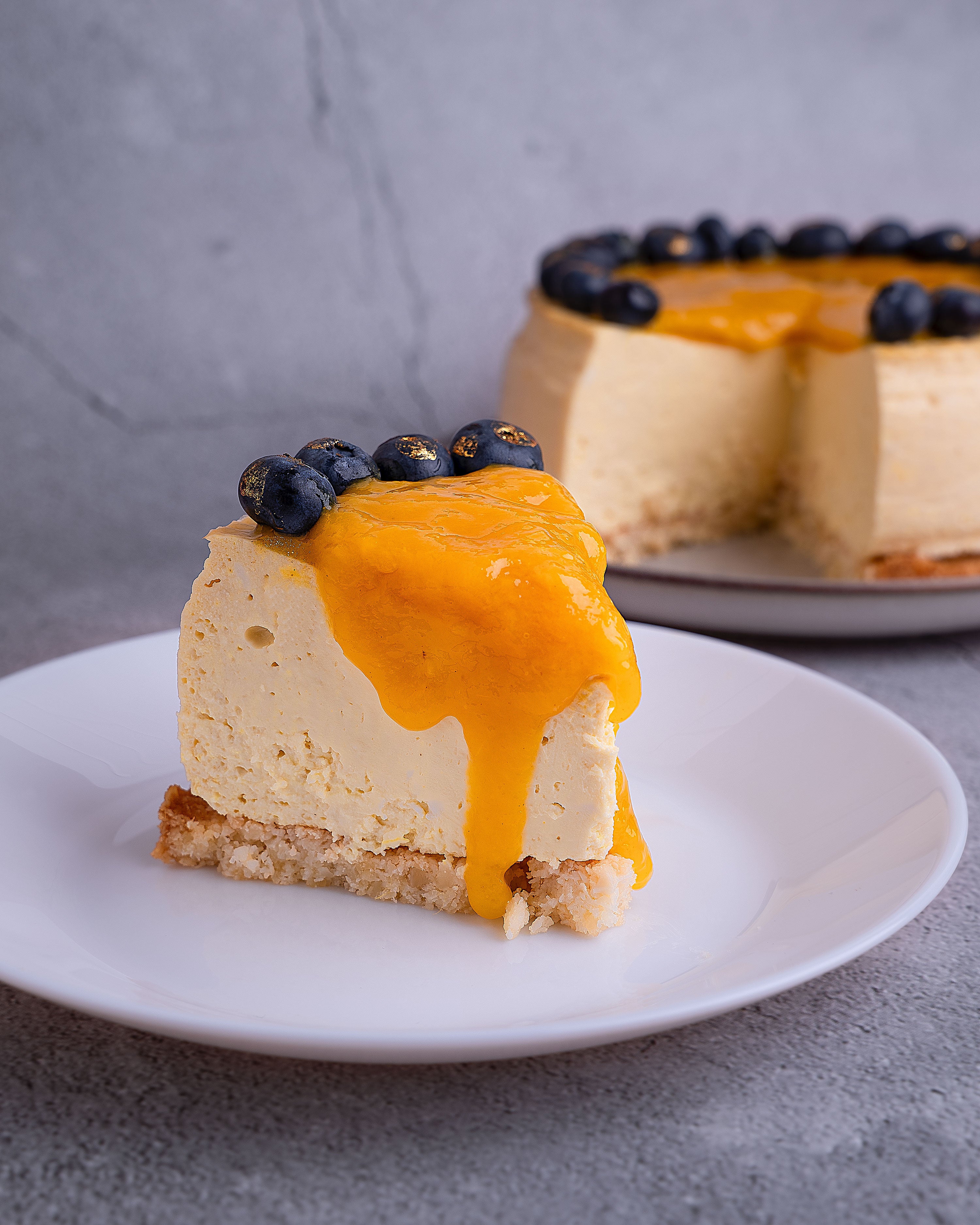 Cheesecake Mango Parchita Cúrcuma