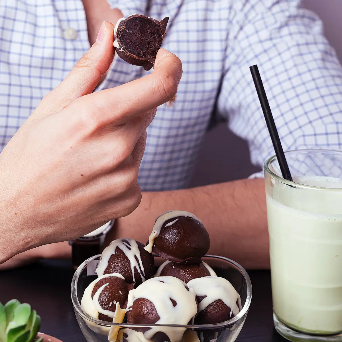 Trufa Keto Doble Chocolate Glaseadas